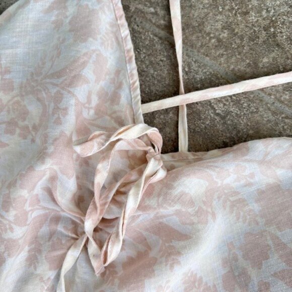 Sisley NWOT Pink Floral Cotton Midi Dress Size Small - Picture 5 of 12